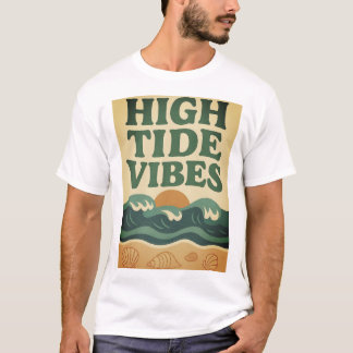 Camiseta Retro Beach Sunset Surf Scene