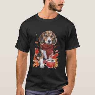 Camiseta Retro Beagle Cae Carne Roja Otoño Deja El Amor Del