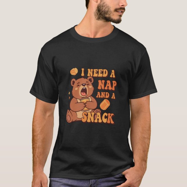 Camiseta Retro Bear Snack Break Men’s Graphic T-Shirt (Anverso)