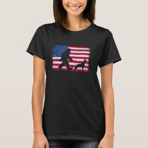 Camiseta Retro Belga Malinois 4 de Julio Bandera Americana