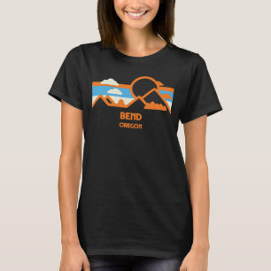 Camiseta Retro Bend Oregon Mountain Sunset