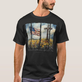 Camiseta Retro Bendita Es La Nación Cuyo Dios Es El Señor