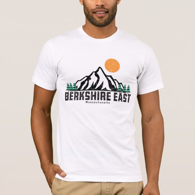 Camiseta Retro Berkshire East Ski Mountain Sunset (Anverso)