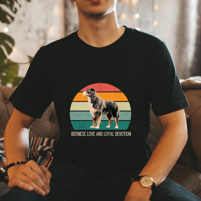 Camiseta Retro Bernese Mountain Dog Lover cute Tee  (Subido por el creador)