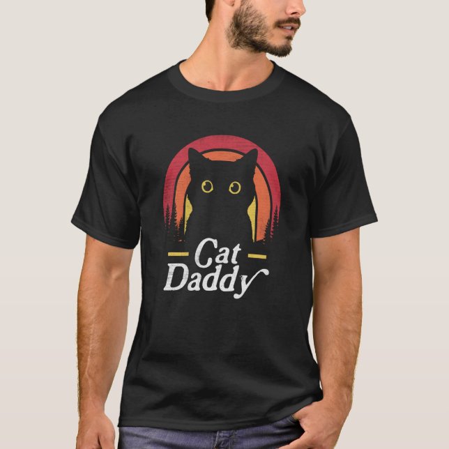 Camiseta Retro Best Cat Dad Ever Father's Day 2023 Cat Dadd (Anverso)