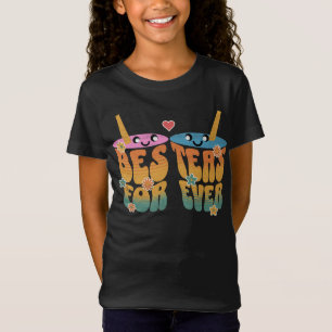 Camiseta Retro Besteas Forever Bestie Tea Pun Cute Friends