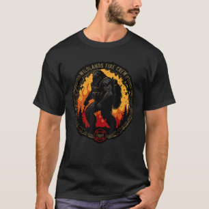 Camiseta Retro Bigfoot Bombero Forestal Sasquatch