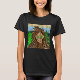 Camiseta Retro Bigfoot | Colores Vintage Pop Art Sasquatch 