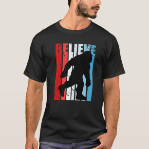 Camiseta Retro Bigfoot Yeti Diseños Antiguos Deteriorados R
