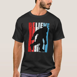 Camiseta Retro Bigfoot Yeti Diseños Antiguos Deteriorados R