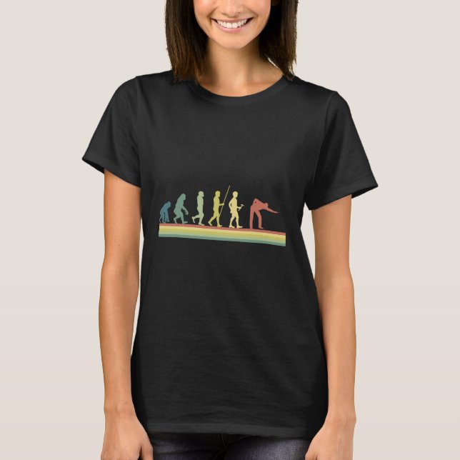Camiseta Retro Billiards Human Evolution Lover Gift Pool Sn (Anverso)