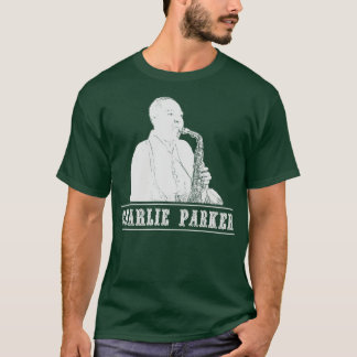 Camiseta Retro blanco Charlie Parker