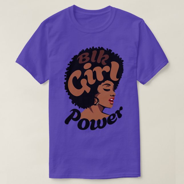 Camiseta Retro BLK GRL PWR (Diseño del anverso)