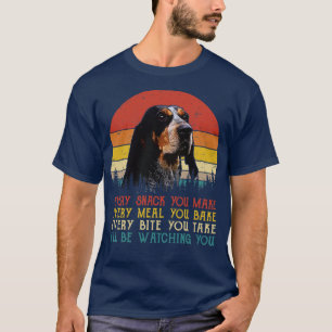 Camiseta Retro Bluetick Coonhound Cada Snack Que Haga Siemp