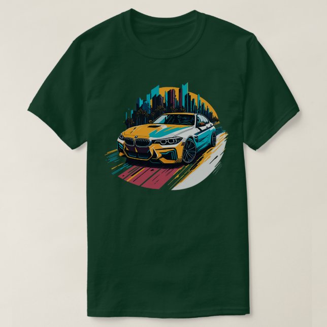 Camiseta Retro BMW 1 (Diseño del anverso)