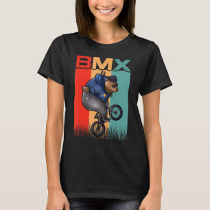 Camiseta Retro Bmx Bear Vintage Bmx Bicicleta Stunt Bicmx