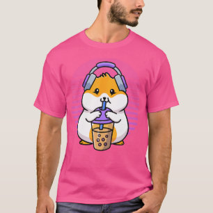 Camiseta Retro Boba Y Kpop Shirt Kawaii Hamster K-Pop Mer