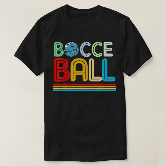 Camiseta Retro Bocce Ball (Diseño del anverso)