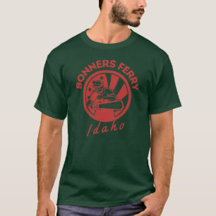 Camiseta Retro Bold Bonners Ferry Idaho Madera de Arborista