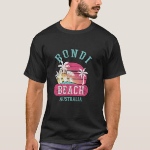 Camiseta Retro Bondi Beach Australia con problemas gráficos