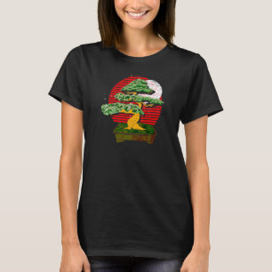 Camiseta Retro Bonsai de la cultura japonesa de arte estéti