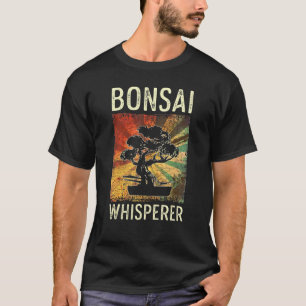 Camiseta Retro Bonsai Whisperer Gardener