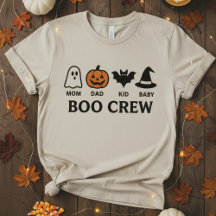 Retro “Boo Crew” Family Matching Halloween T-Shirt