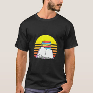 Camiseta Retro Book Librarian  Bookworm Reading