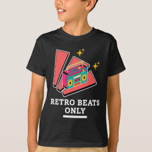 Camiseta Retro Boombox Música Vintage Ritmos 80s 90s