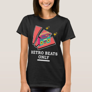 Camiseta Retro Boombox Música Vintage Ritmos 80s 90s
