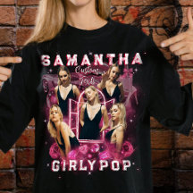 Camiseta Retro Bootleg Rap Rosa Femenina Agregar F