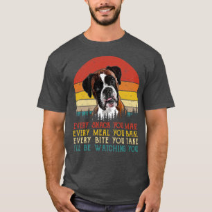 Camiseta Retro Boxer Cada Snack Que Se Sirve Cada Comida Qu
