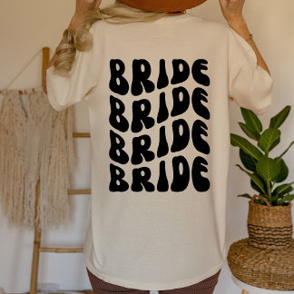 Camiseta Retro Bride Bachelorette Tshirt BACK DISIGN