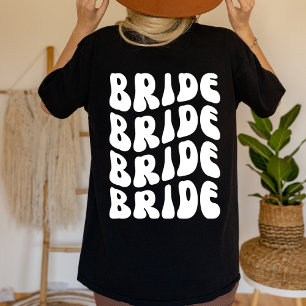 Camiseta Retro Bride Bachelorette Tshirt BACK DISIGN