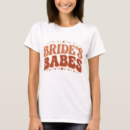 Camiseta Retro Bride's Babes Terracotta Despedida de Solter