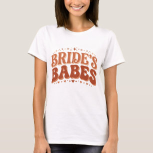 Camiseta Retro Bride's Babes Terracotta Despedida de Solter