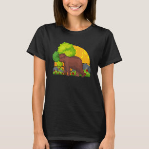 Camiseta Retro Brown Bear Forest Animal Wildlife Nature Bea