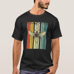Camiseta Retro Bumblebee Beekeeper Vintage Salvar Las Abeja