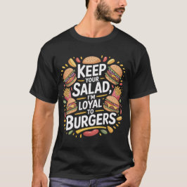 Camiseta Retro Burger Lover Quote T-Shirt Design for Foodie