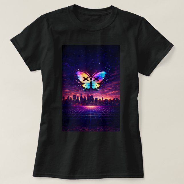 Camiseta Retro Butterfly TEES CO. 0047878 (Diseño del anverso)