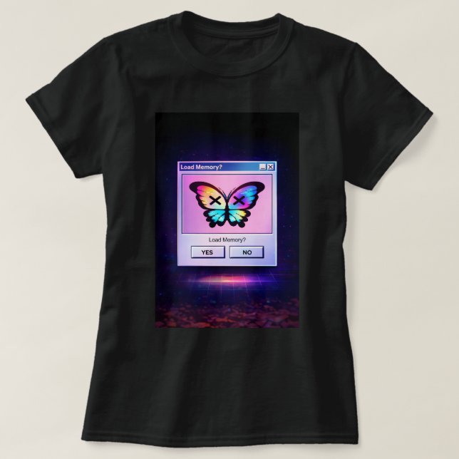 Camiseta Retro Butterfly TEES CO. 0047880 (Diseño del anverso)