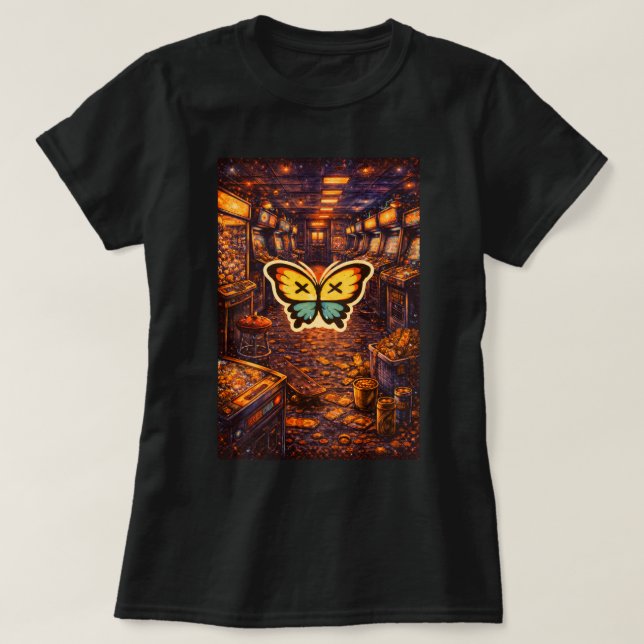 Camiseta Retro Butterfly TEES CO. 0047883 (Diseño del anverso)