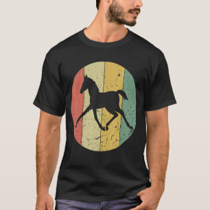 Camiseta Retro Caballo Vintage Silhouette Animal 80s