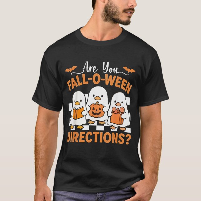 Camiseta Retro ¿Cae O Ween Direcciones del profesor Hallo (Anverso)