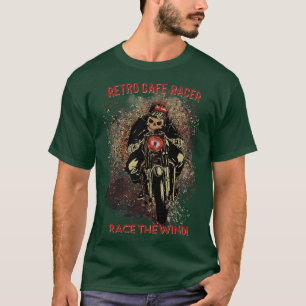 Camiseta Retro Cafe Racer Race como el viento