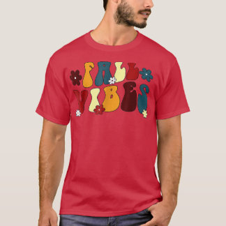 Camiseta Retro Caída Vibes Happy Fall Yall Otoño Thanksgivi