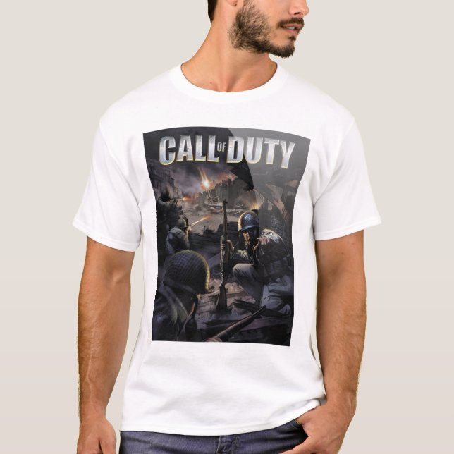 Camiseta Retro Call of Duty 1 cover art  (Anverso)