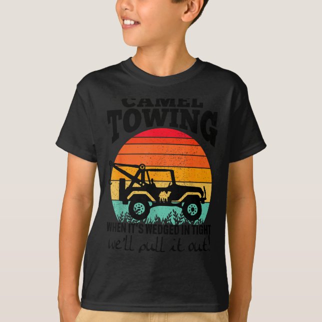 Camiseta Retro Camel Towing Sarcastic Quotes Life Without M (Anverso)