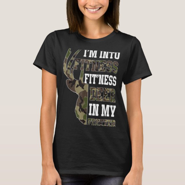 Camiseta Retro Camo Deer Hunting Funny Wildlife Hunter Men  (Anverso)