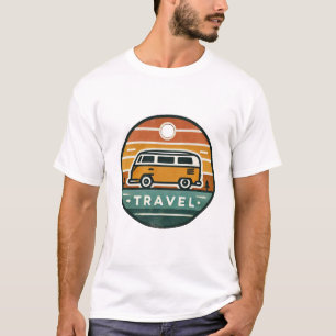 Camiseta Retro Camper Van Tote Bag - Diseño de Viajes Vinta